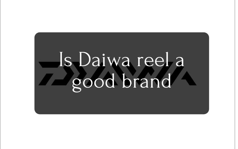 Is Daiwa reel a good brand